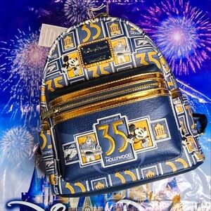 Disney Parks WDW Hollywood Studios 35th Anniversary Loungefly Backpack LR NWT